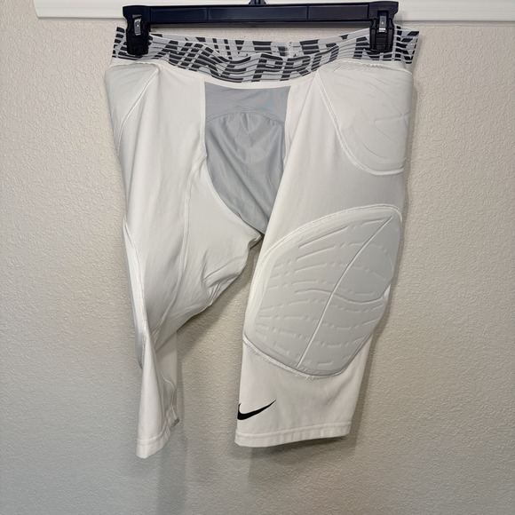 Nike Other - Nike Pro Padded Compression Shorts 3XL White Football Base Layer Adult Mens